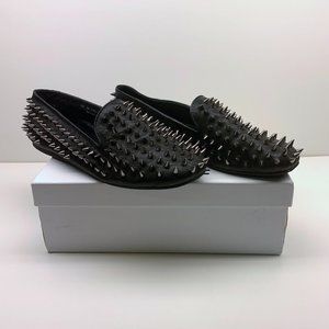 Unif Hellraiser studded spikes leather loafer shoes